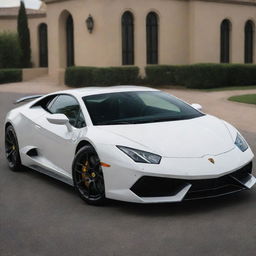 A grand fusion of Lamborghini's aggressive, sporty design with the classic luxury and sophistication of a Cadillac.