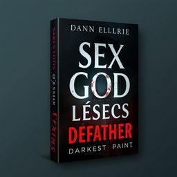 Create a book cover for the title 'Sex God Lésecs Defather: Darkest Pain, Lightest Night'