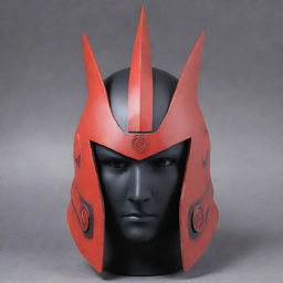 Madara Uchiha's distinctive helmet from Naruto series with intricate details and imposing features