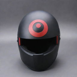 A sleek, modern motorcycle helmet adorned with the distinctive features of Madara Uchiha, including the Sharingan eye symbol and his signature armor aesthetic.