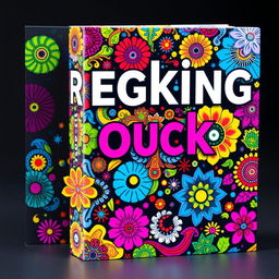 A vibrant and colorful book cover featuring intricate and eye-catching designs