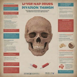 A visually impactful poster that emphasizes the dangers of gateway drugs, containing powerful imagery and encouraging statements to persuade individuals to avoid drug use.