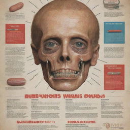 A visually impactful poster that emphasizes the dangers of gateway drugs, containing powerful imagery and encouraging statements to persuade individuals to avoid drug use.