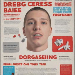 A visually impactful poster that emphasizes the dangers of gateway drugs, containing powerful imagery and encouraging statements to persuade individuals to avoid drug use.