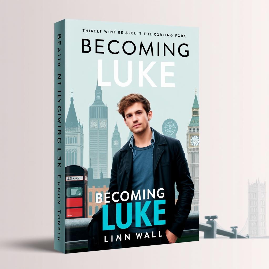 Create a cover for a novel titled 'Becoming Luke'