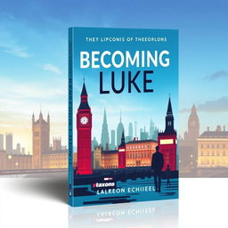 Create a cover for a novel titled 'Becoming Luke'