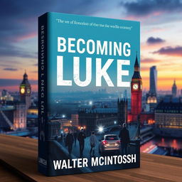 Create a cover for a novel titled 'Becoming Luke' written by Walter McIntosh