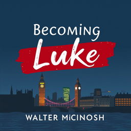 Create a cover for a novel titled 'Becoming Luke' written by Walter McIntosh