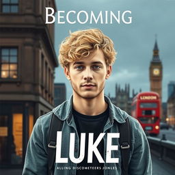 Create a cover for a novel titled 'Becoming Luke