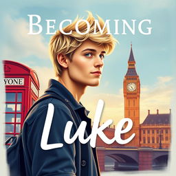 Create a cover for a novel titled 'Becoming Luke'