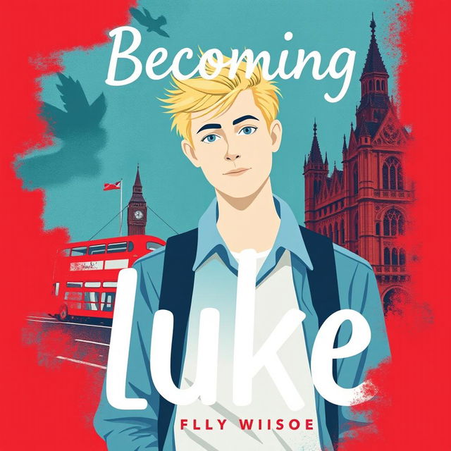 Create a cover for a novel titled 'Becoming Luke'