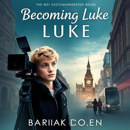 Create a cover for a novel titled 'Becoming Luke'