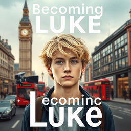 Create a cover for a novel titled 'Becoming Luke'