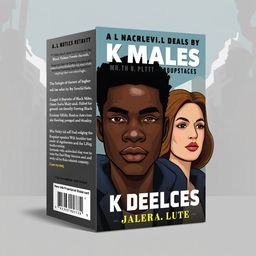 Design a book cover for a novel that addresses the injustices faced by black males and the LGBTQ+ community