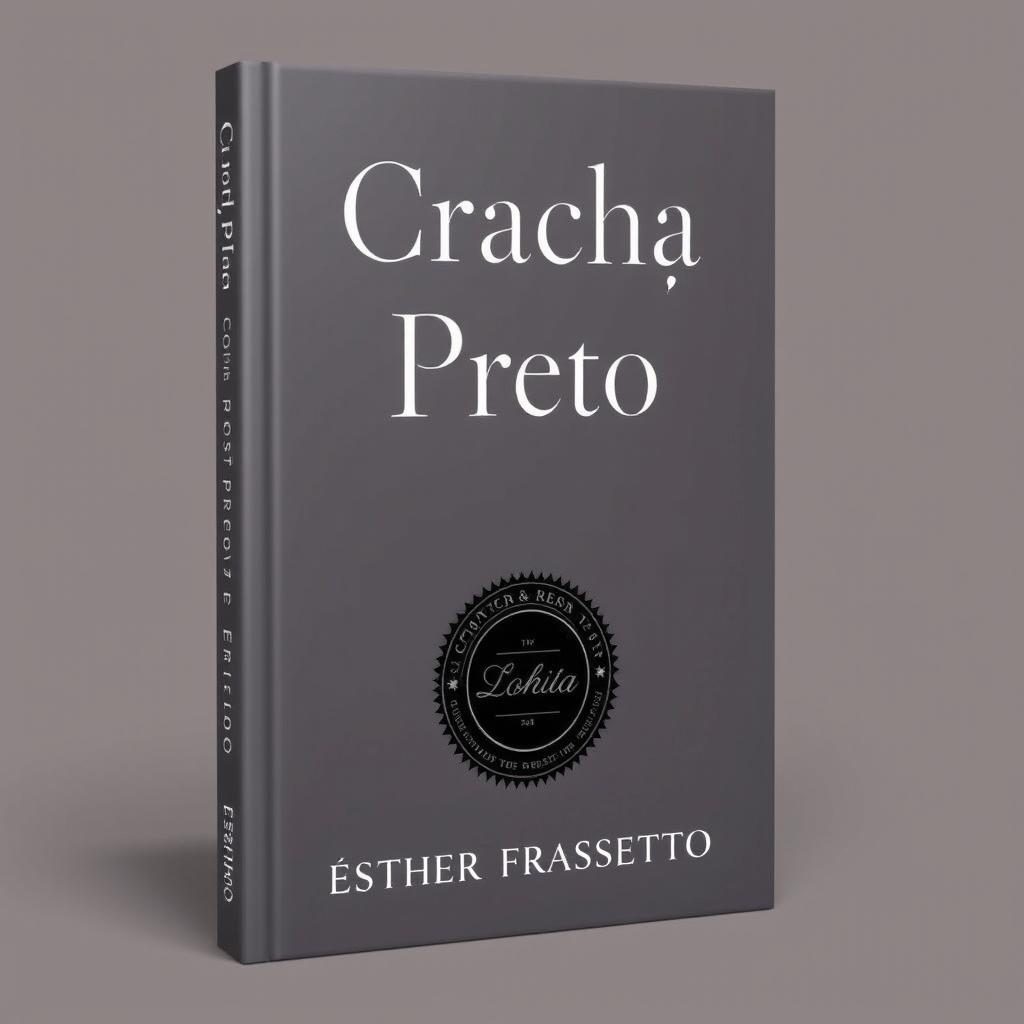 A book cover featuring the title 'Crachá Preto' and the author name 'Esther Frassetto'