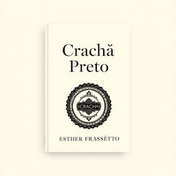 A book cover with the title 'Crachá Preto' and the author's name 'Esther Frassetto'