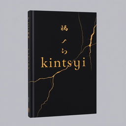 A book cover with a completely black background featuring a few golden cracks