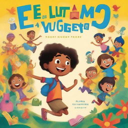 A vibrant and engaging children's book cover for a book titled 'El Último Rugido' by L