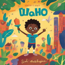 A vibrant and engaging children's book cover for a book titled 'El Último Rugido' by L