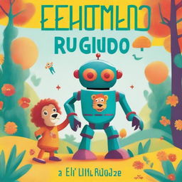 A vibrant and engaging children's book cover for a book titled 'El Último Rugido' by L