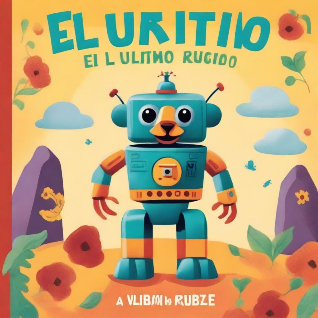 A vibrant and engaging children's book cover for a book titled 'El Último Rugido' by L