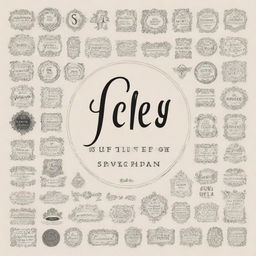 Create a captivating image that showcases various styles of typography, from modern sans serif to classic serif, intricately styled scripts, and artistic hand-drawn fonts, all displayed in harmonious coexistence.
