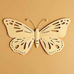 Create an image of a butterfly cut out of craft paper