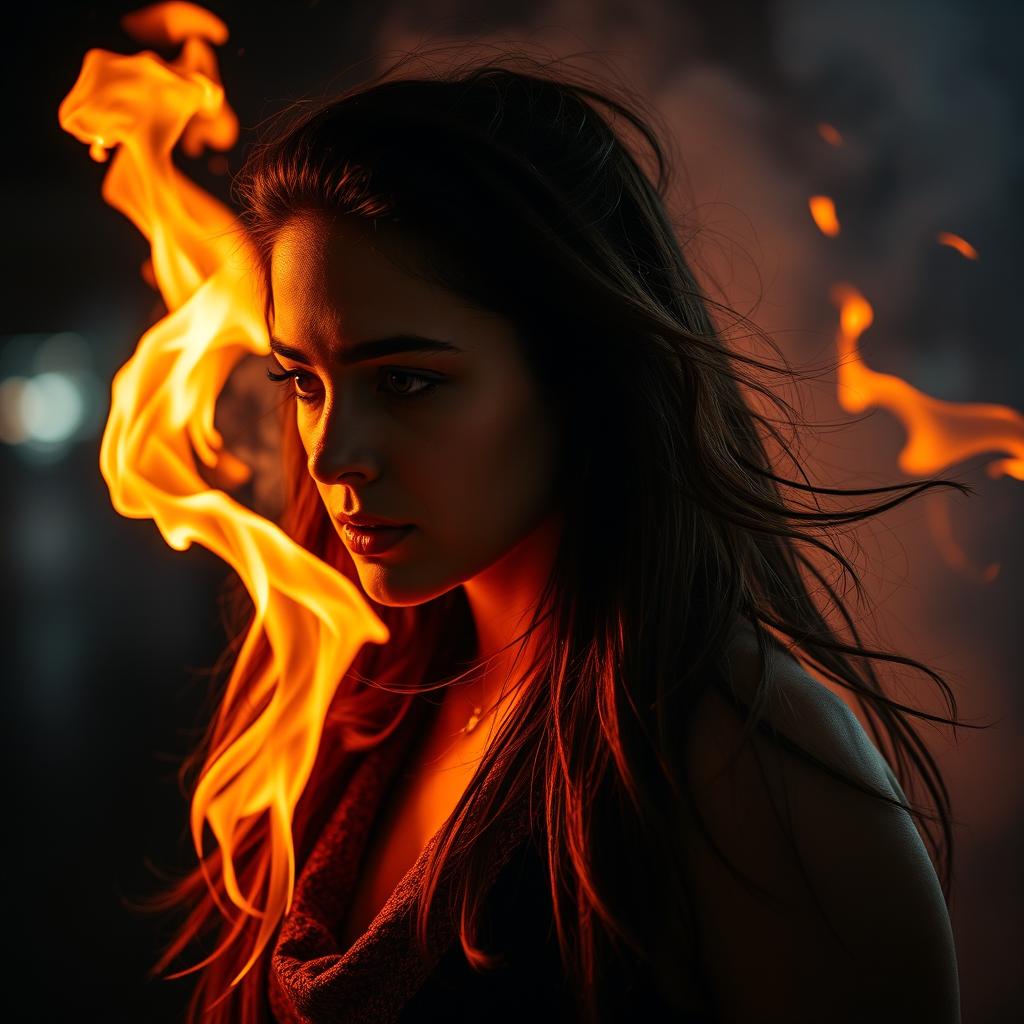 A visually captivating image showcasing a person or scene that evokes a sense of heat and intensity