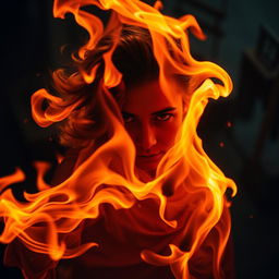 A visually captivating image showcasing a person or scene that evokes a sense of heat and intensity