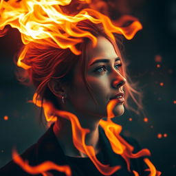 A visually captivating image showcasing a person or scene that evokes a sense of heat and intensity