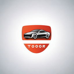 Create a logo for TOOR that incorporates elements of a car