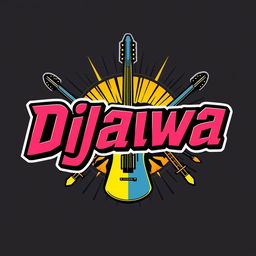 Create a logo for a pop punk band named 'Djawa'