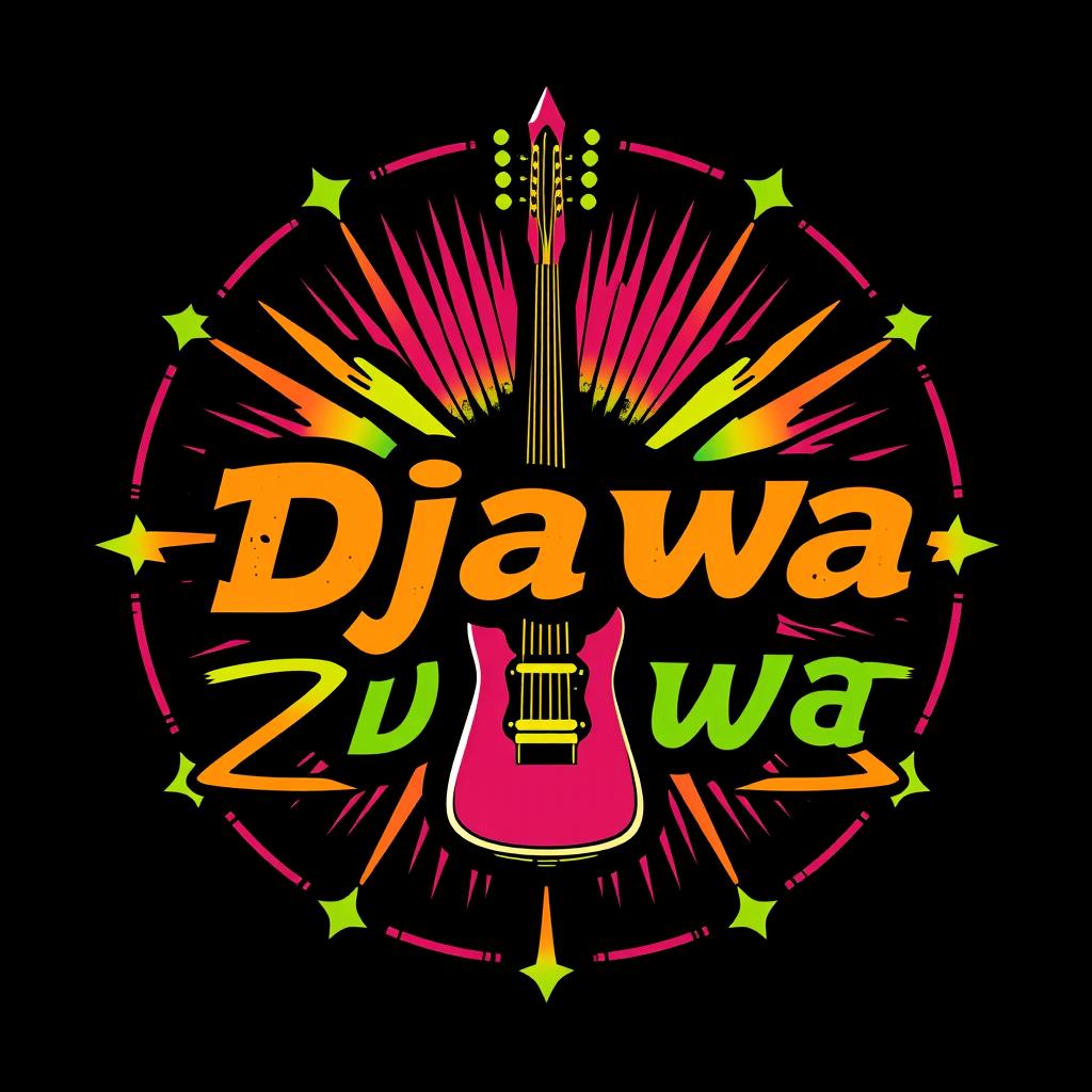 Create a logo for a pop punk band named 'Djawa'