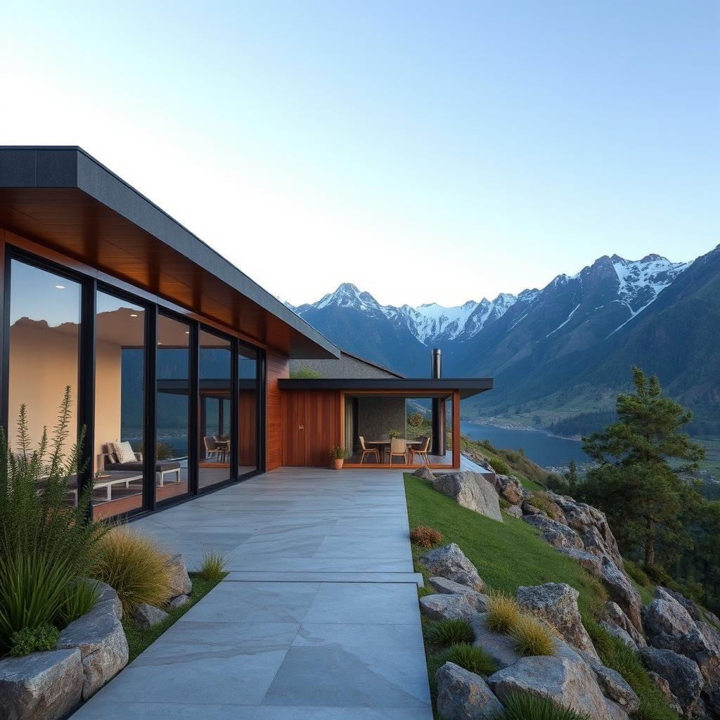 Diseña una casa única con vistas impresionantes a las montañas del Perú