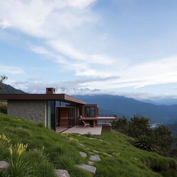 Diseña una casa única con vistas impresionantes a las montañas del Perú