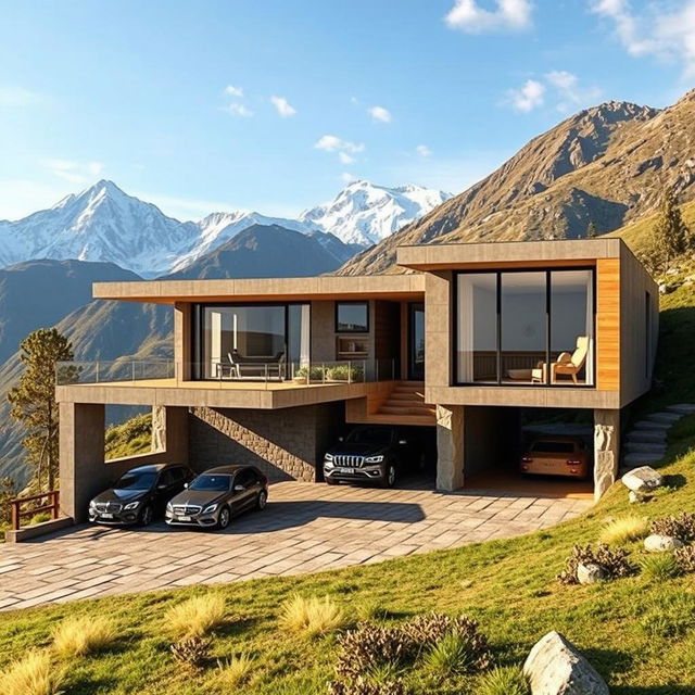 Diseña una casa única con vistas impresionantes a las montañas del Perú