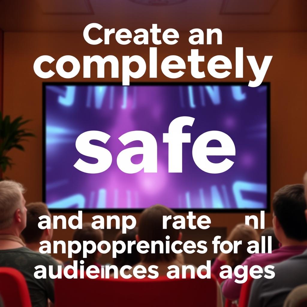 Create an image that is completely safe and appropriate for all audiences and ages