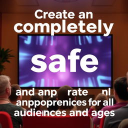 Create an image that is completely safe and appropriate for all audiences and ages