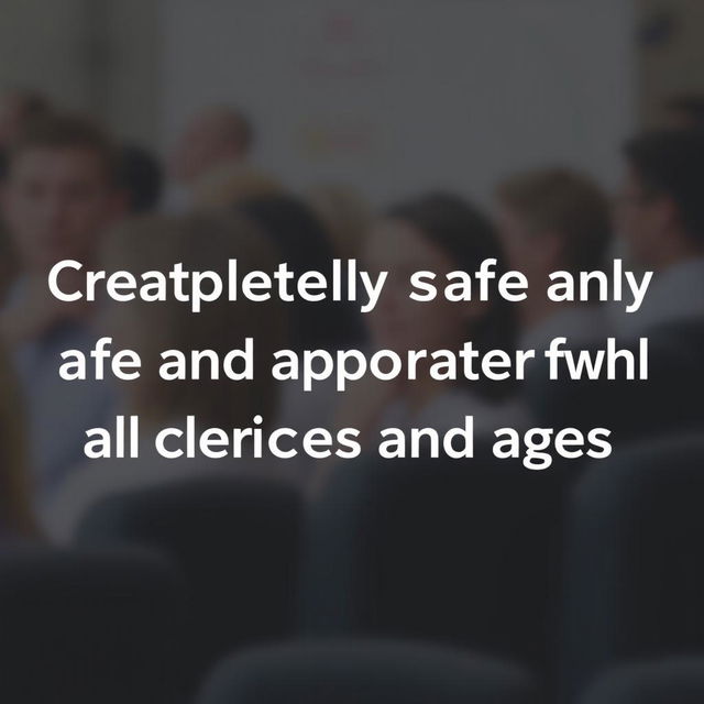 Create an image that is completely safe and appropriate for all audiences and ages