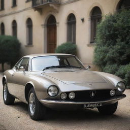 A unique sports car that integrates Lamborghini's aggressive design and raw power with the vintage rally charm and Italian elegance of a Lancia.