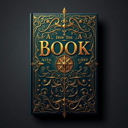 Create a captivating book cover with intricate designs and bold typography