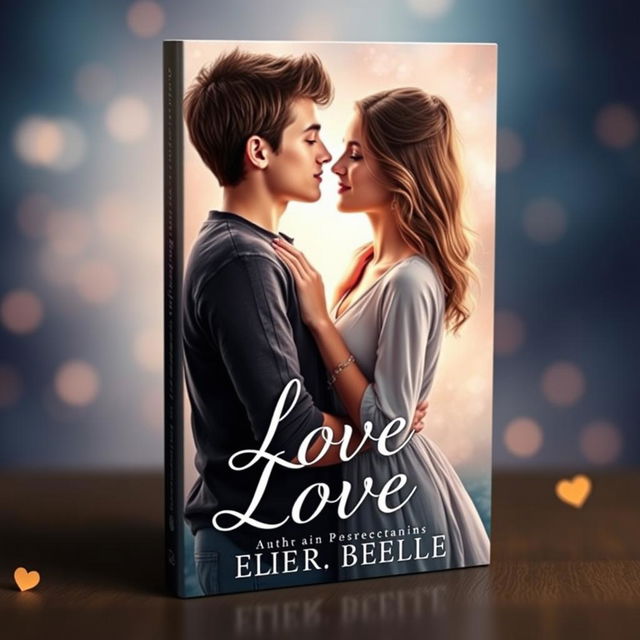 A beautiful book cover featuring two teenagers in love