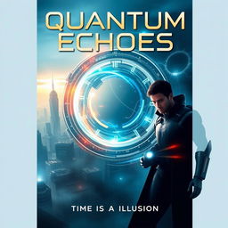 Design a movie poster for 'Quantum Echoes: Paradox'