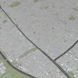 3D road map of Bonifacio Street in Tagum City, Philippines, featuring detailed city components, including buildings, roads, and landmarks.