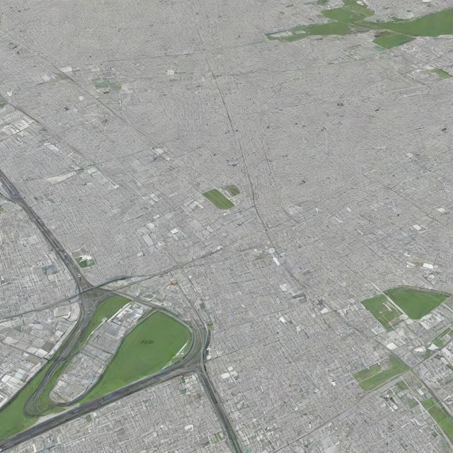 3D road map of Bonifacio Street in Tagum City, Philippines, featuring detailed city components, including buildings, roads, and landmarks.