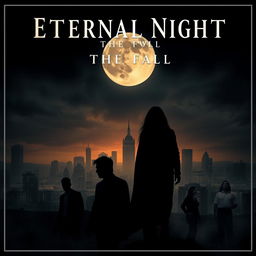 A dramatic movie poster for 'Eternal Night: The Fall'