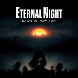 A dramatic movie poster for 'Eternal Night: Dawn of New Sun'