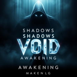 A modern cinematic movie poster for 'Shadows of The Void: Awakening'