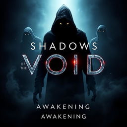 A modern cinematic movie poster for 'Shadows of The Void: Awakening'