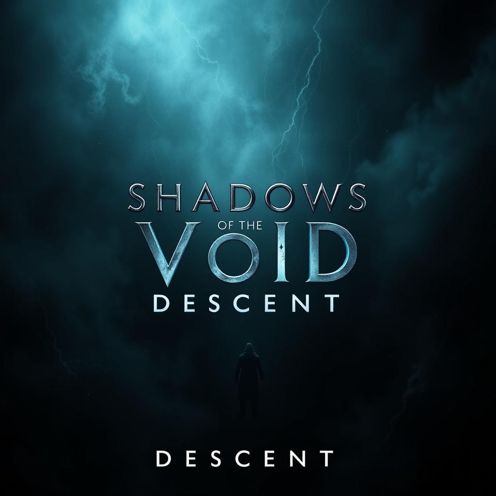 A modern cinematic movie poster for 'Shadows of The Void: Descent'